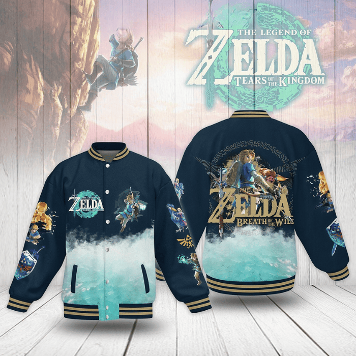 The Legend of Zelda Games Style Baseball Jacket For Fans