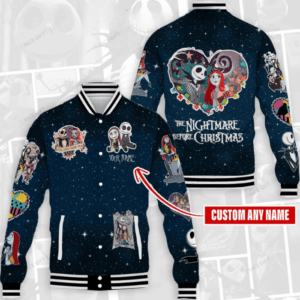 The Nightmare Before Christmas Cartoon Style Baseball Jacket For Fans