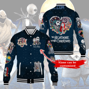 The Nightmare Before Christmas Cartoon Style Baseball Jacket For Fans