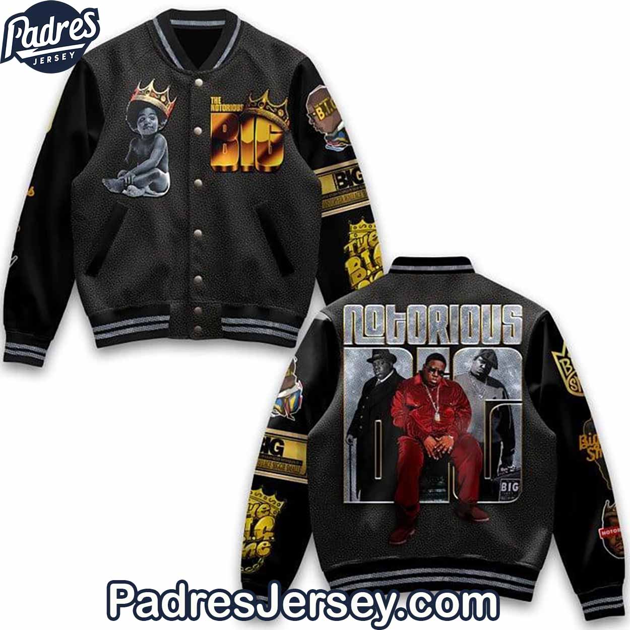 The Notorious B.I.G Music Style Baseball Jacket For Fans