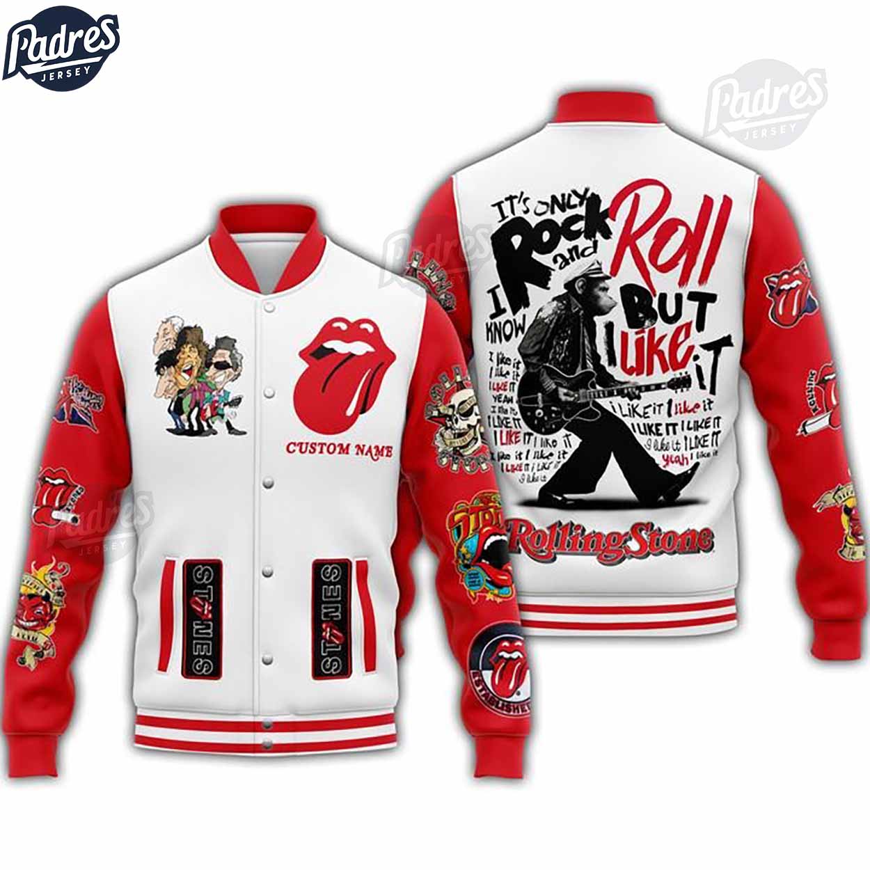 The Rolling Stones Music Style Baseball Jacket For Fans