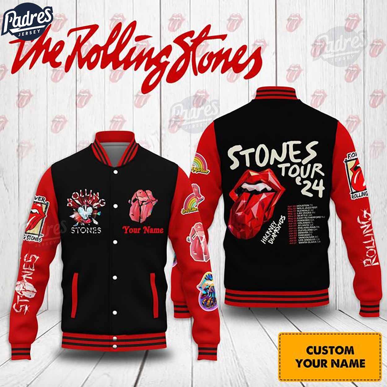 The Rolling Stones Music Style Baseball Jacket For Fans