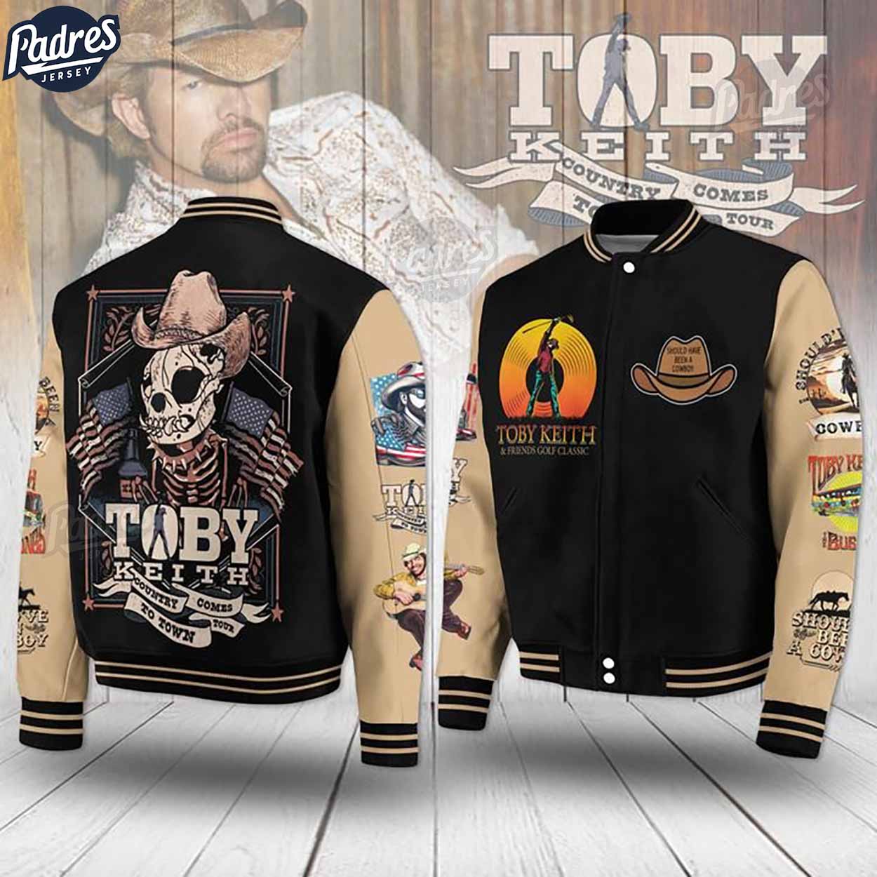 Toby Keith Music Style Baseball Jacket For Fans