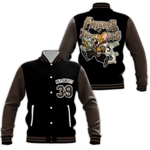Tom & Jerry Cartoon Style Baseball Jacket For Fans