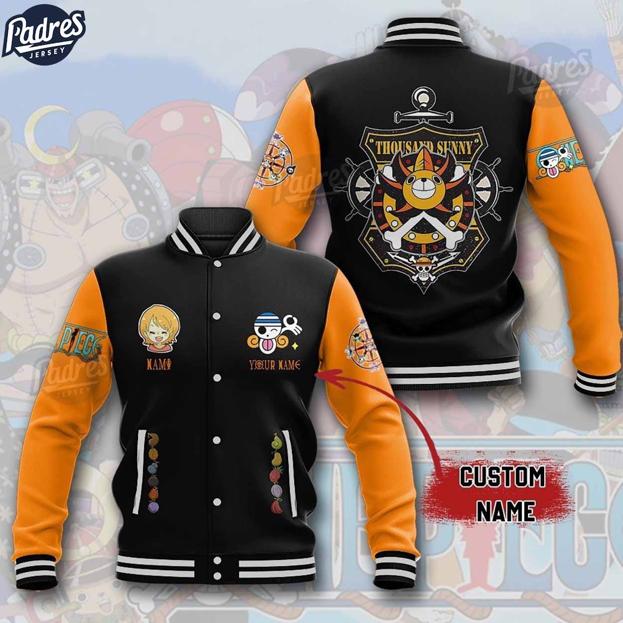 Tony Tony Chopper One Piece Anime Style Baseball Jacket For Fans