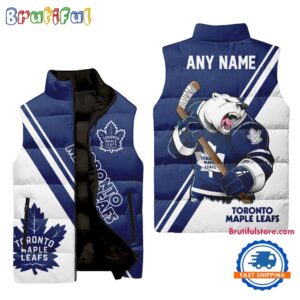 Toronto Maple Leafs NHL Style Sleeveless Puffer Jacket For Fans
