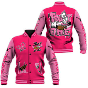 Trust No One Style Baseball Jacket For Fans