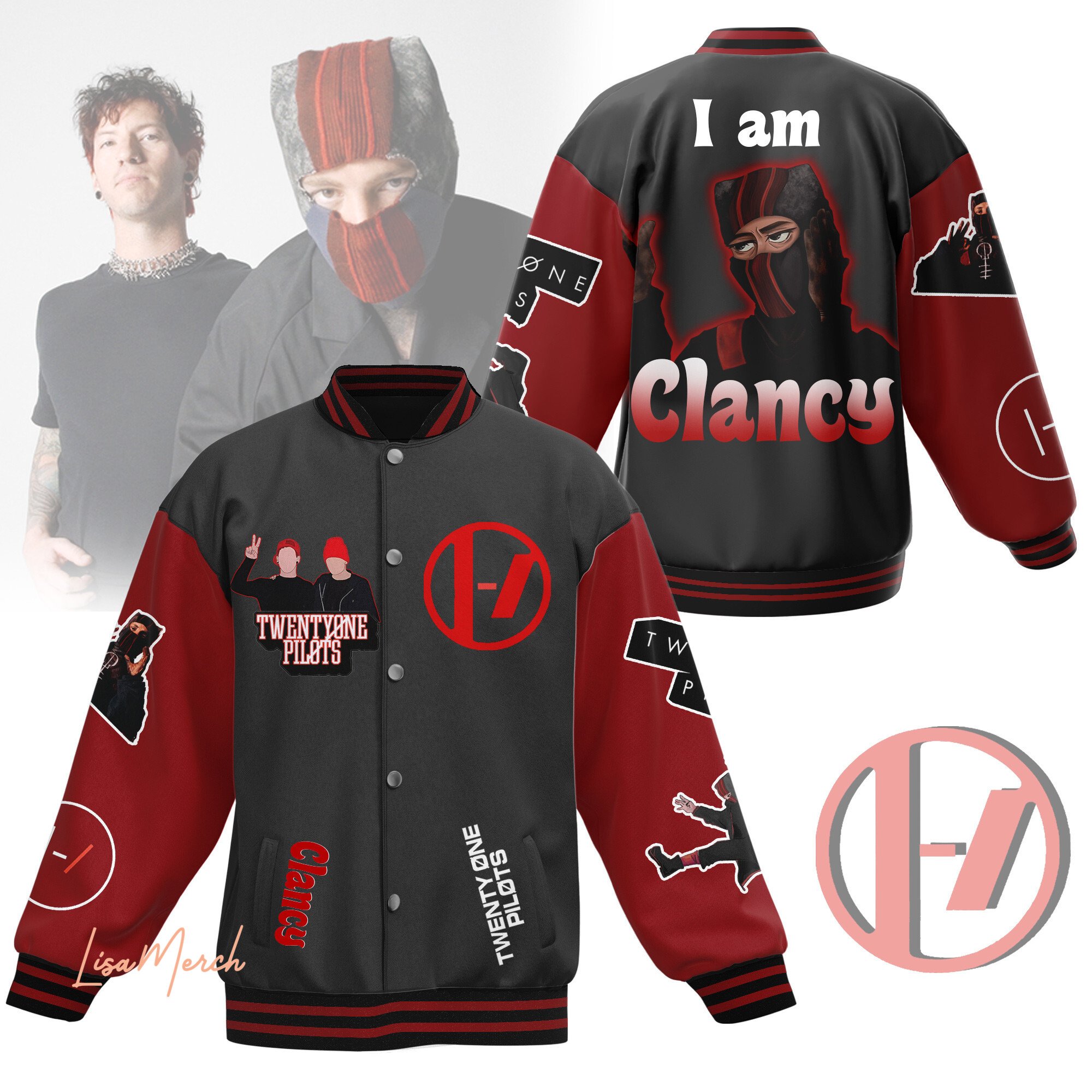 Twenty One Pilots Music Style Baseball Jacket For Fans