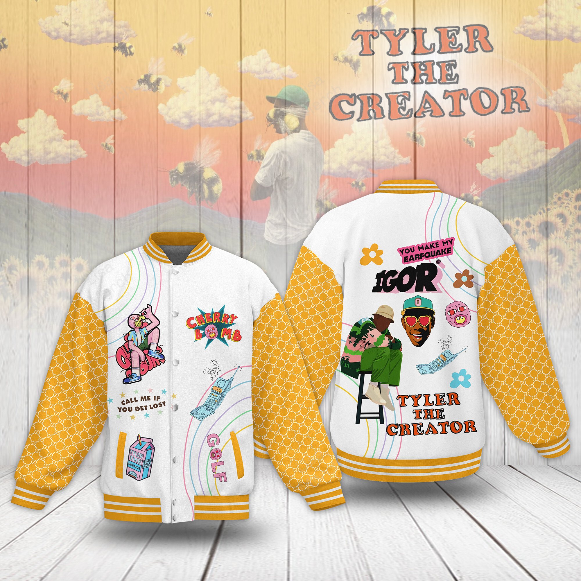 Tyler, the Creator Music Style Baseball Jacket For Fans