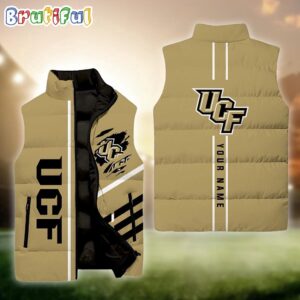 UCF Knights NCAA Style Sleeveless Puffer Jacket For Fans