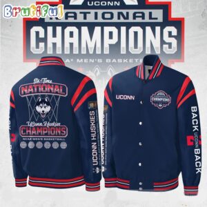 UConn Huskies NCAA Style Baseball Jacket For Fans