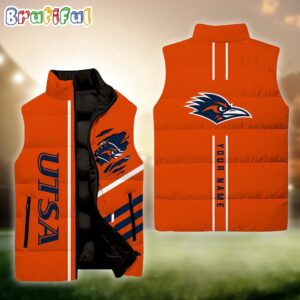 UTSA Roadrunners NCAA Style Sleeveless Puffer Jacket For Fans