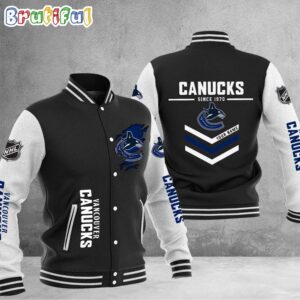 Vancouver Canucks NHL Style Baseball Jacket For Fans