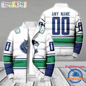 Vancouver Canucks NHL Style Puffer Jacket For Fans