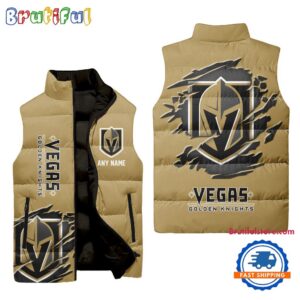 Vegas Golden Knights NHL Style Sleeveless Puffer Jacket For Fans