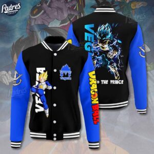 Vegata Dragon Ball Z Anime Style Baseball Jacket For Fans