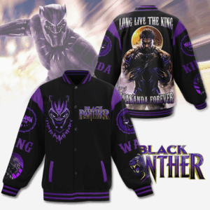 Wakanda Forever Movies Style Baseball Jacket For Fans