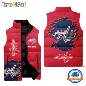 Washington Capitals NHL Style Sleeveless Puffer Jacket For Fans