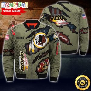 Washington Commanders NFL Style Bomber Jacket For Fans