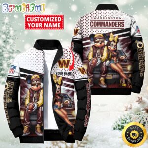 Washington Commanders NFL Style Puffer Jacket For Fans