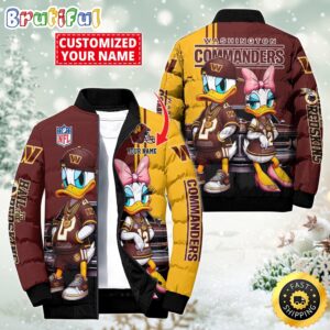 Washington Commanders NFL Style Puffer Jacket For Fans