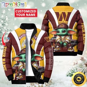 Washington Commanders NFL Style Puffer Jacket For Fans