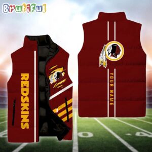 Washington Commanders NFL Style Sleeveless Puffer Jacket For Fans