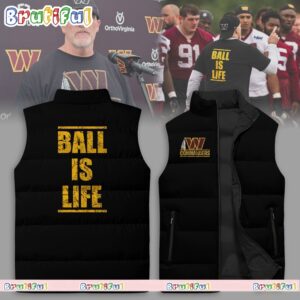 Washington Commanders NFL Style Sleeveless Puffer Jacket For Fans