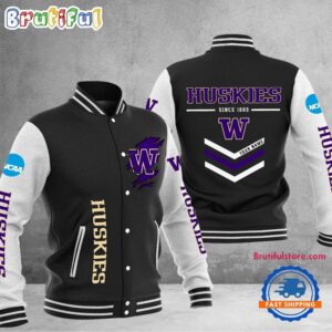 Washington Huskies NCAA Style Baseball Jacket For Fans