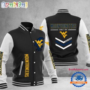 West Virginia Mountaineers NCAA Style Baseball Jacket For Fans