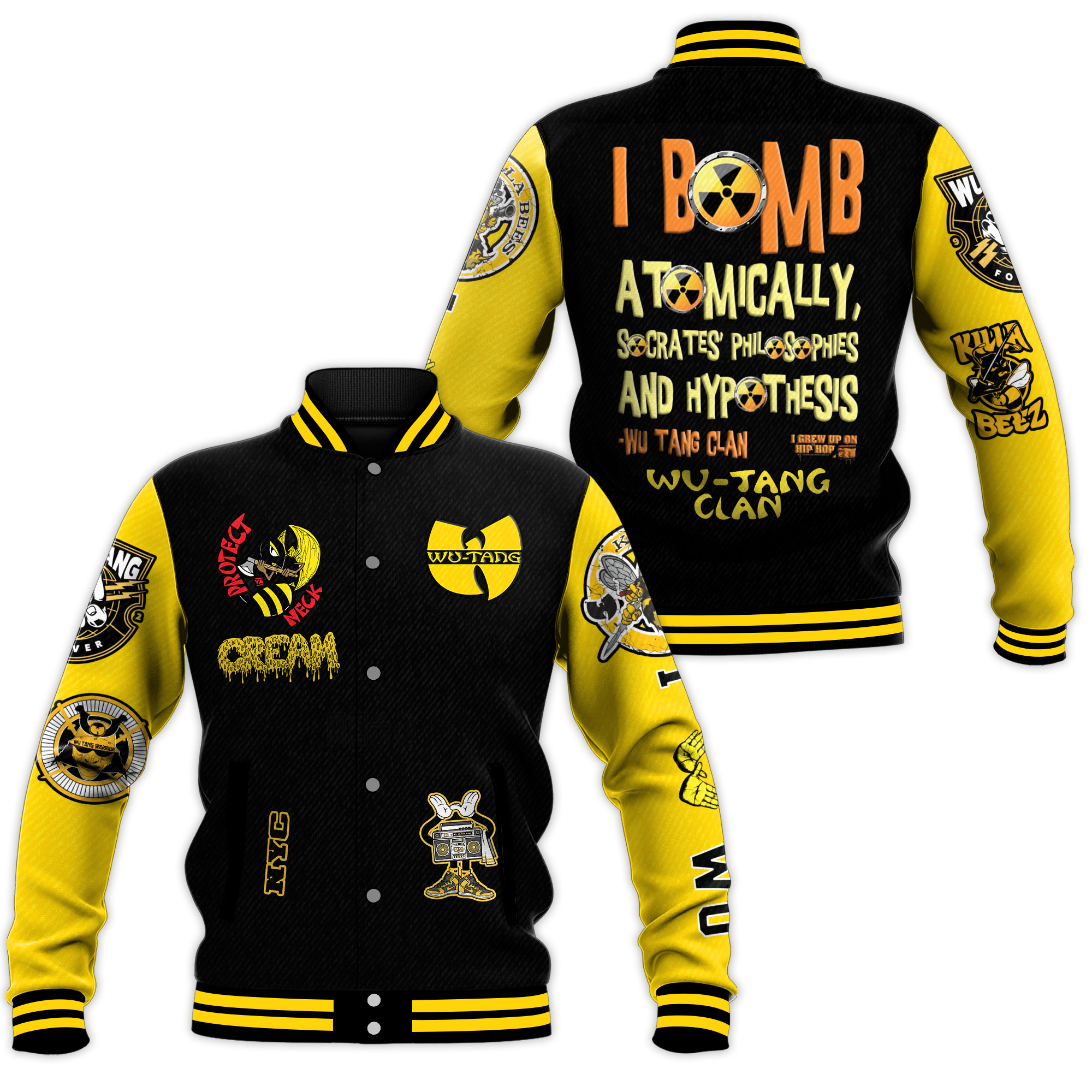 Wu-Tang Music Style Baseball Jacket For Fans