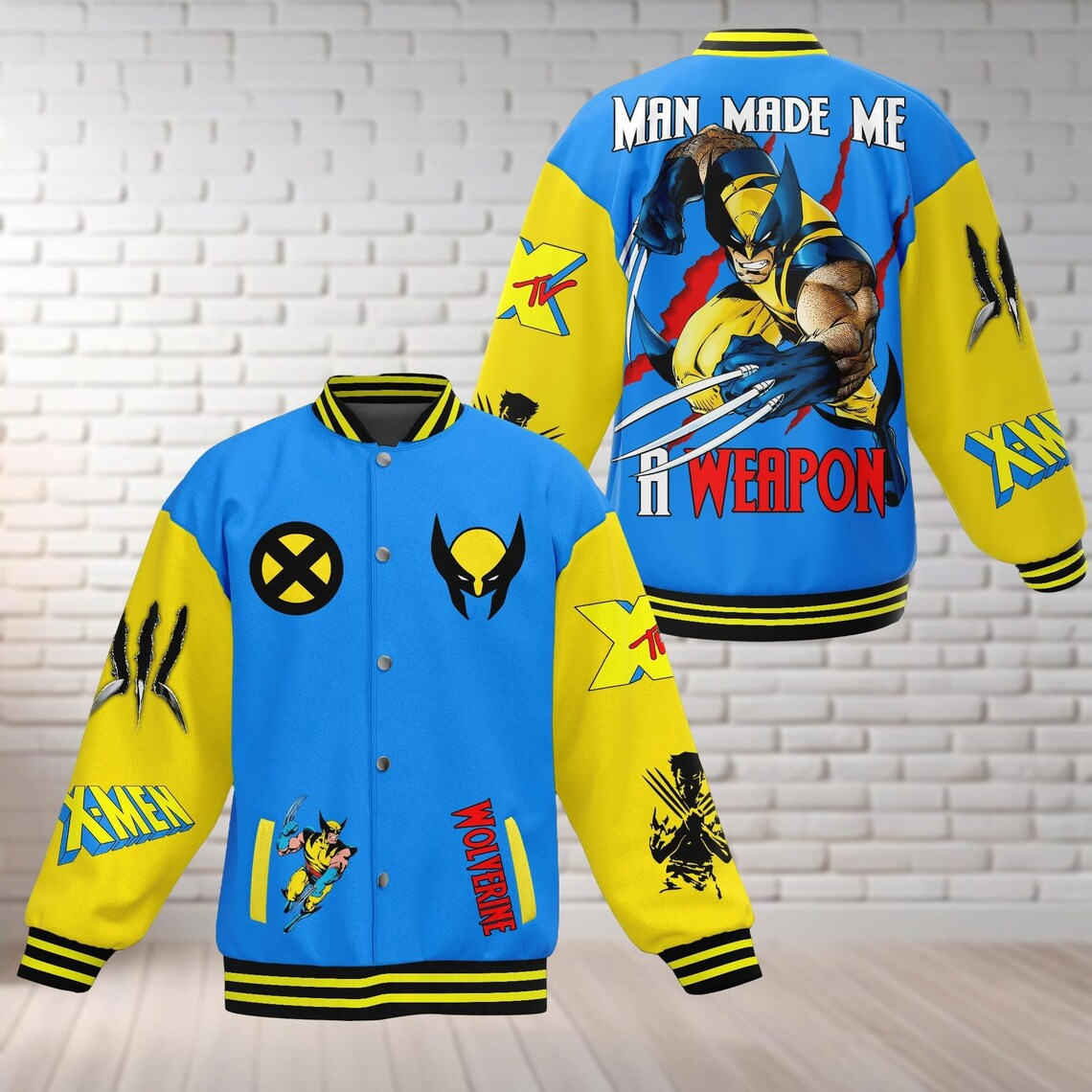 X-Men Movies Style Baseball Jacket For Fans