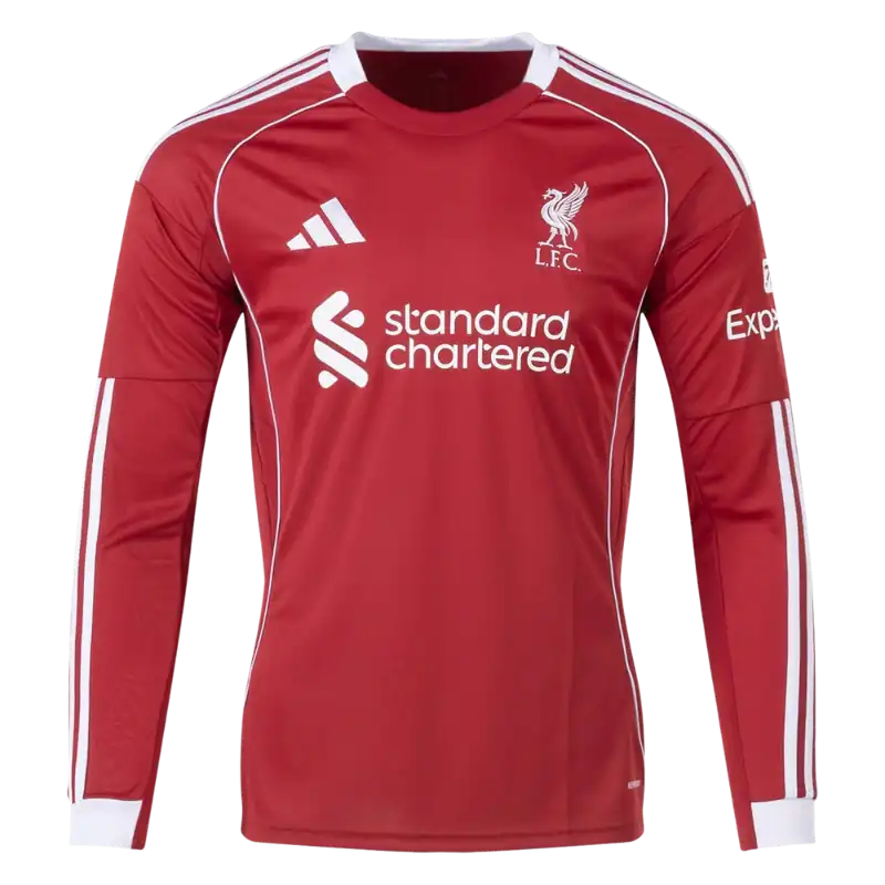 2026 Liverpool Home Long Sleeve Jersey